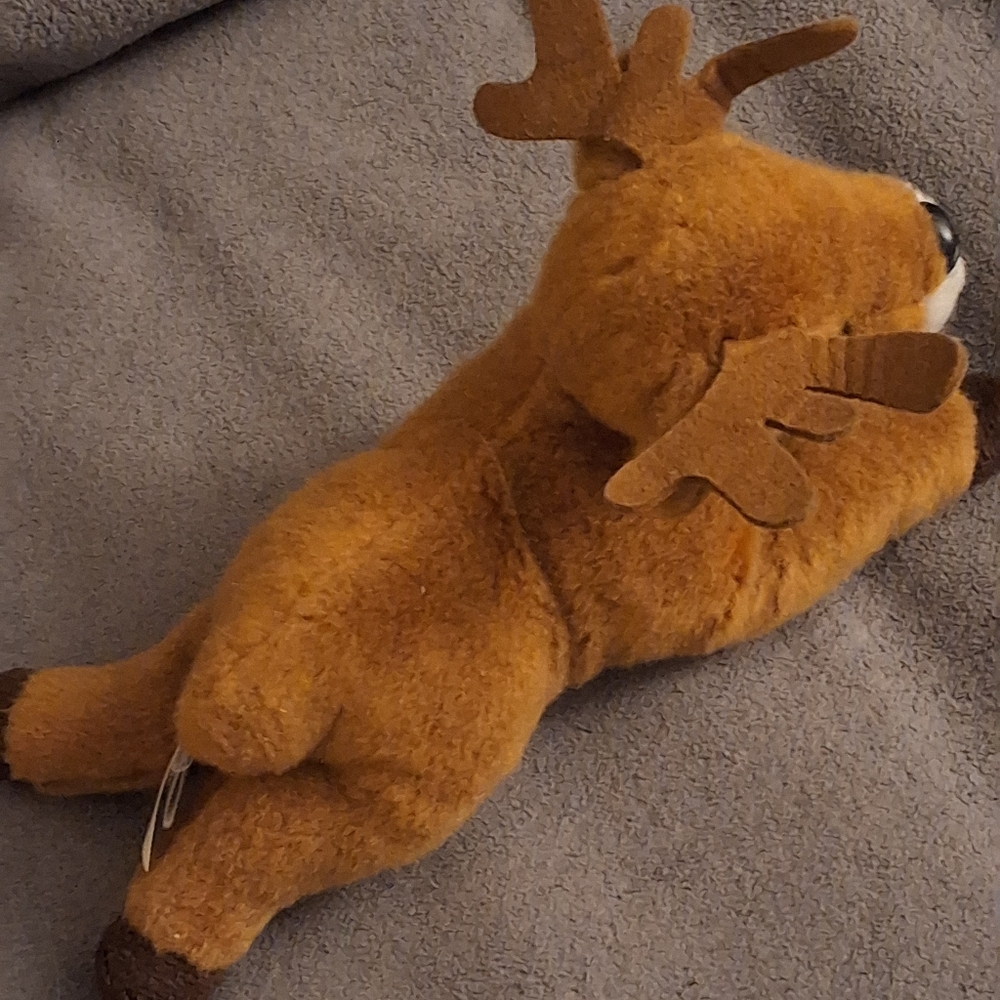 Aurora World Brown Moose Reindeer Plush Flopsie Stuffed Animal 2018 12” - Picture 3 of 6